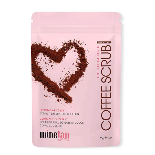MineTan Coffee Exfoliating Face & Body Scrub 30g