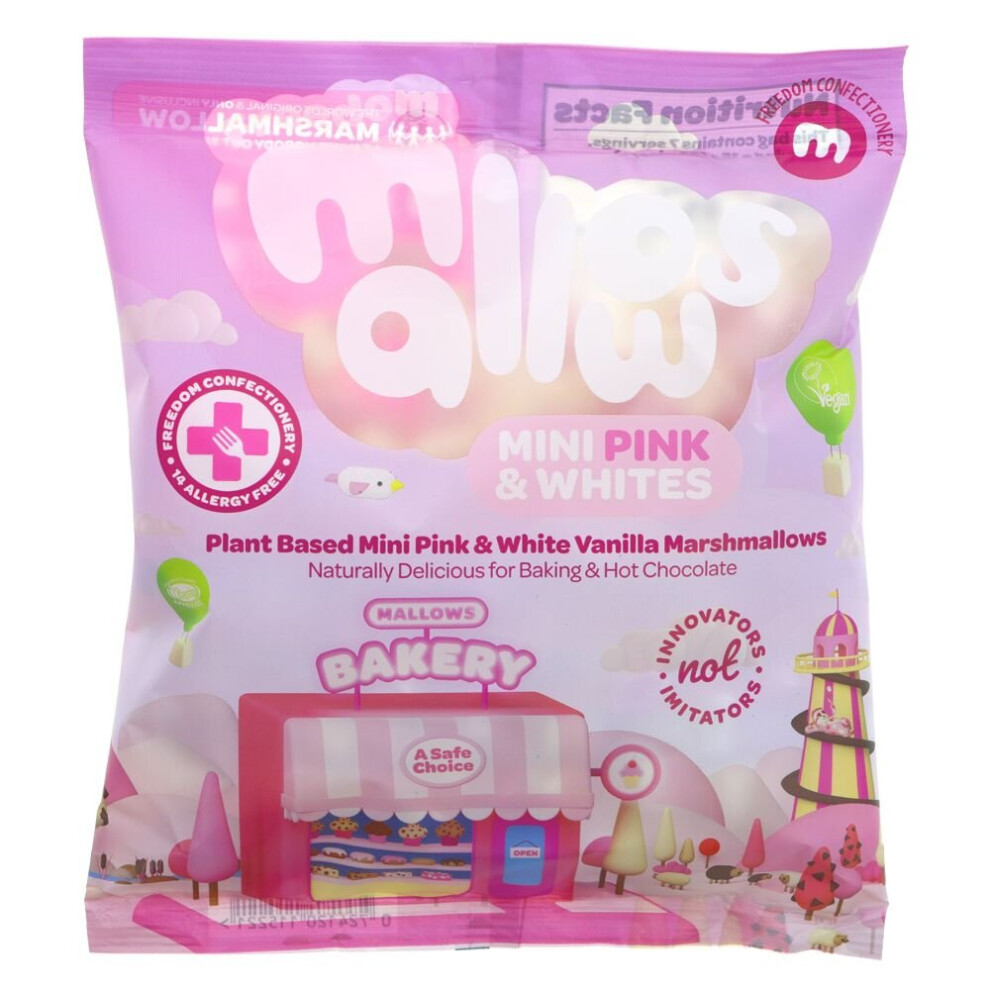 Freedom Confectionery Pink & White Mini Marshmallows-105g( pack of 10)