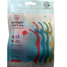 Spotlight Oral Care Dental Floss Picks For Kids - 50 Per Pack