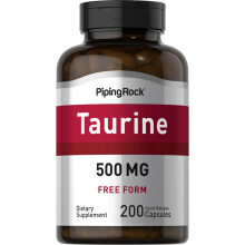 PIPING ROCK Taurine, 500 mg, 200 Quick Release Capsules