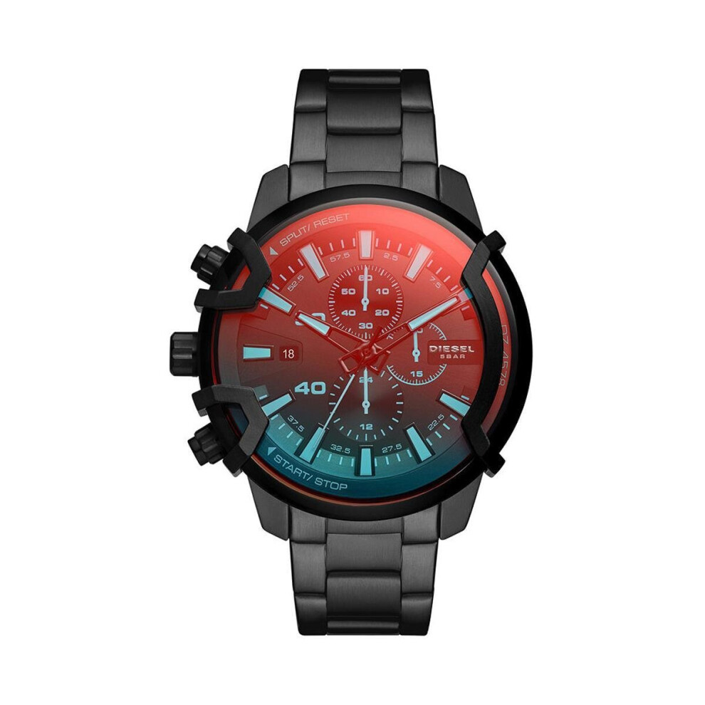 Diesel Dz4578 Griffed Chronograph Movement Men's Watch Black