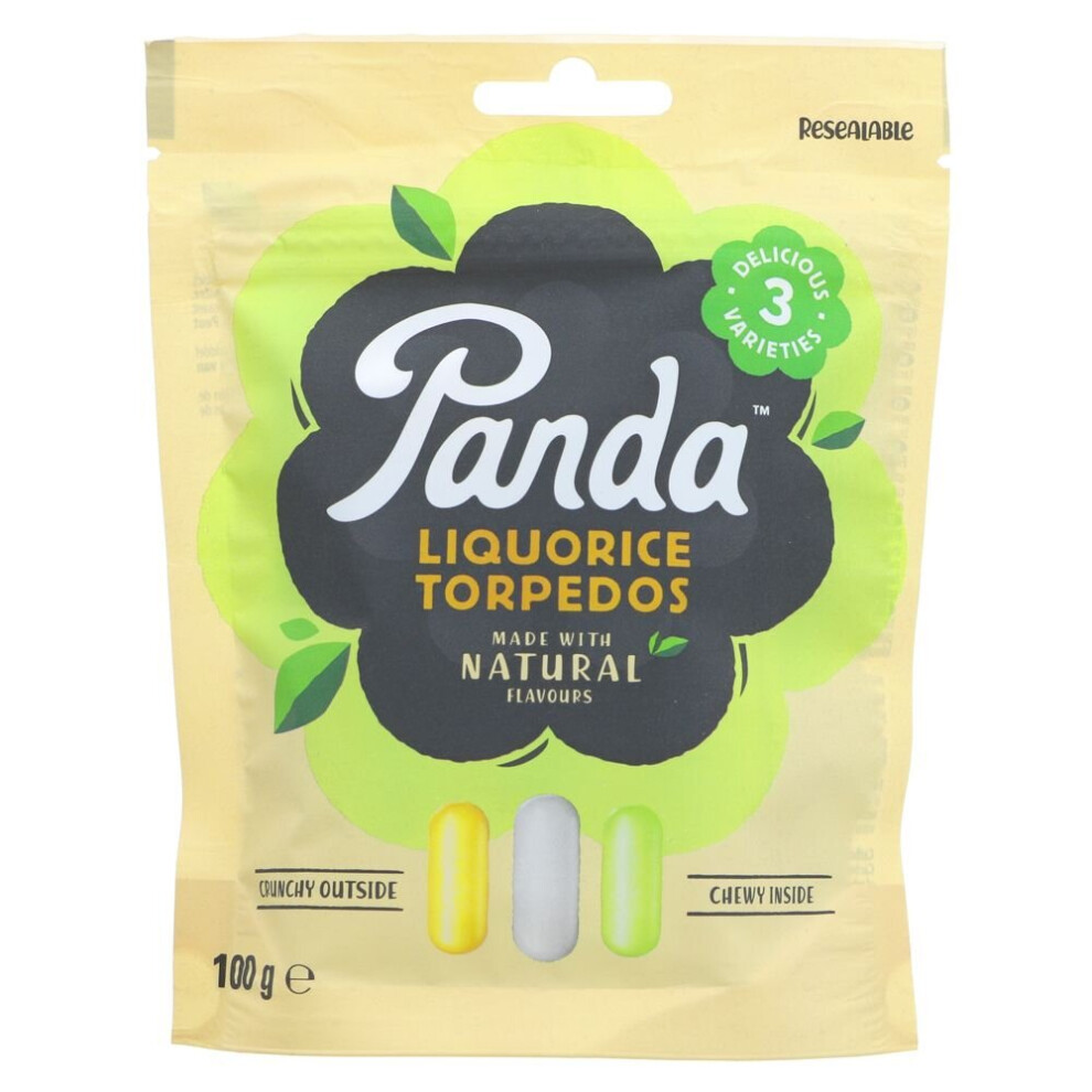 Panda Liquorice Torpedos -100g ( pack of 18 )