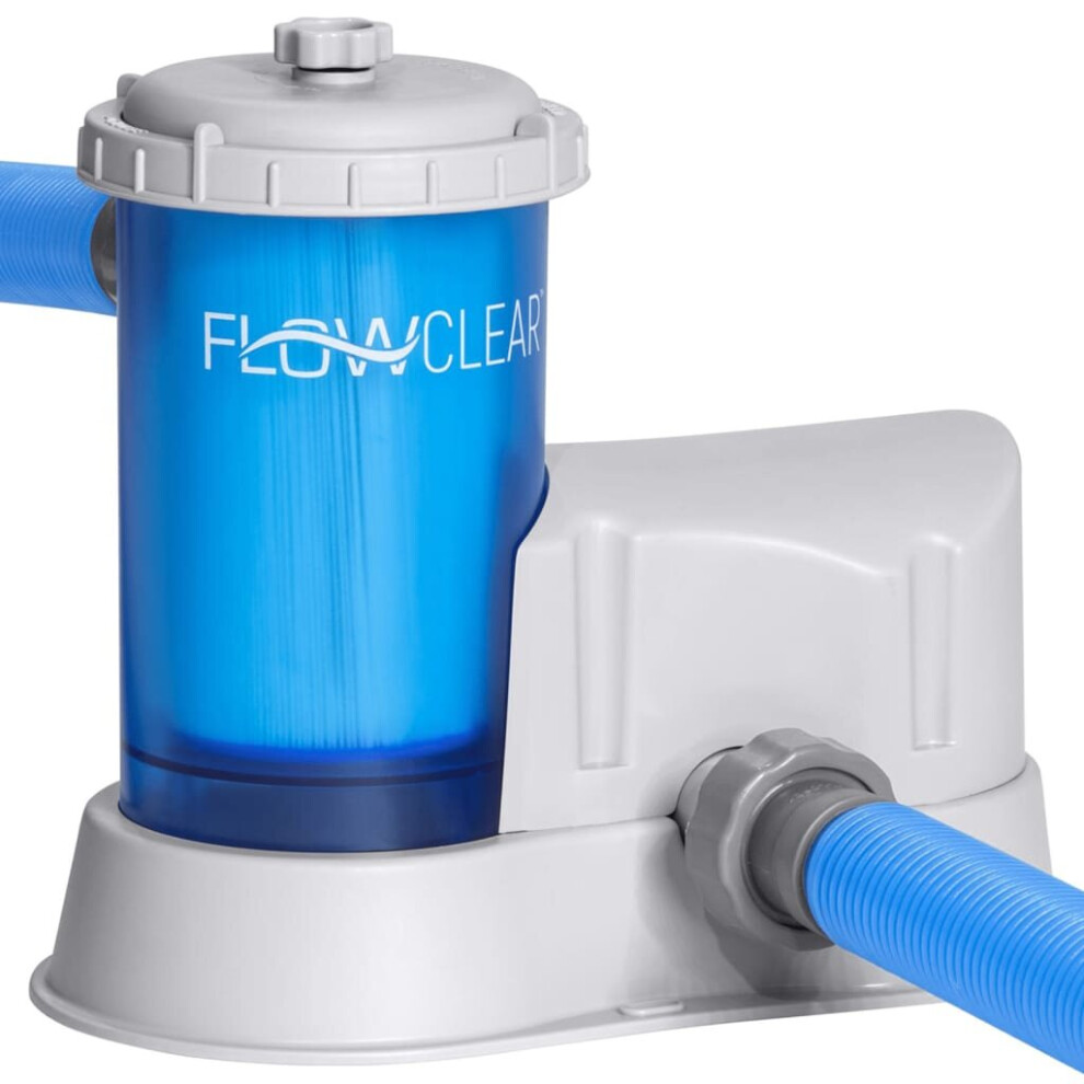 Bestway Filter Pump Swimming Pool Water Pump Flowclear Transparent Cartridge