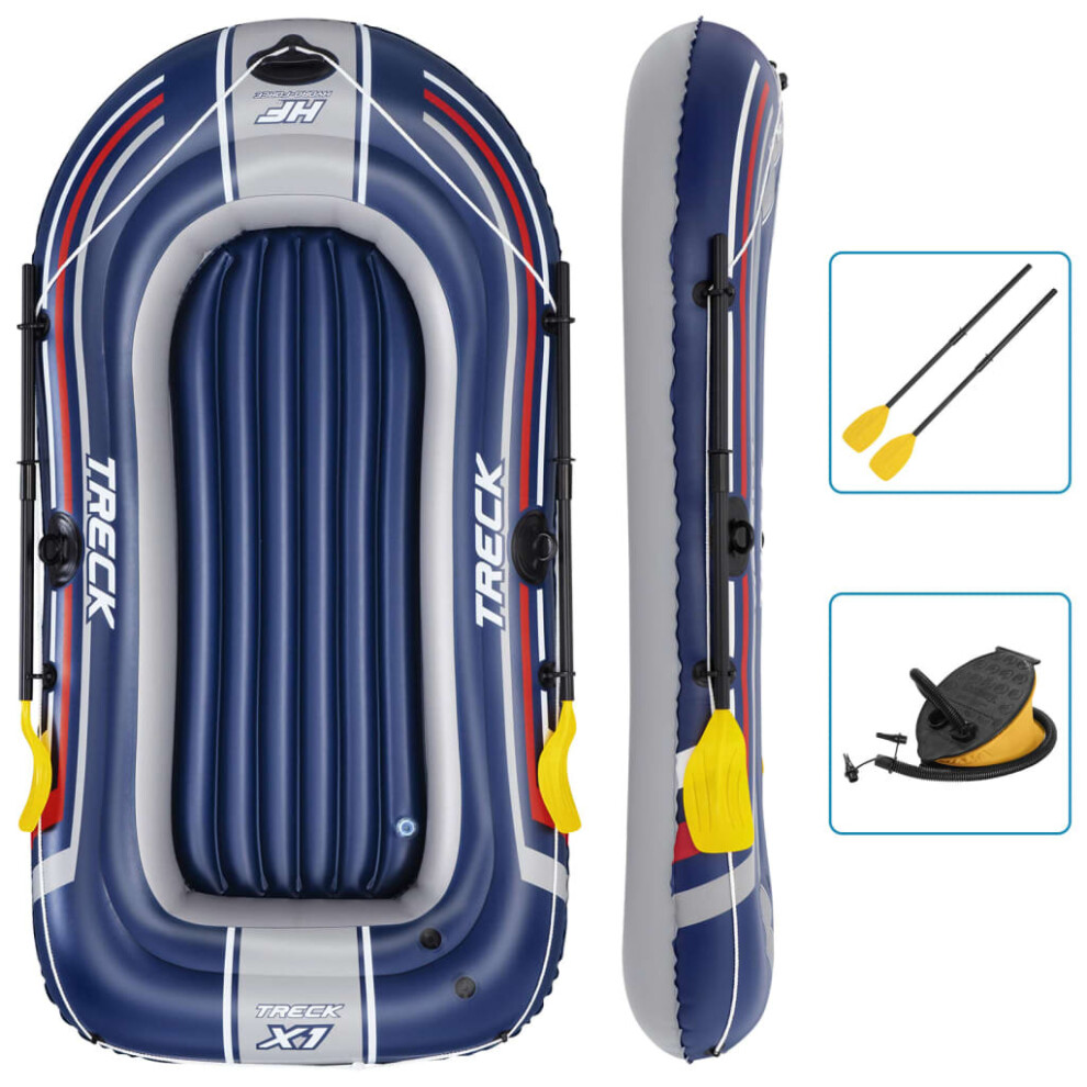 Bestway Hydro-Force Inflatable Boat Inflatable Kayak with Pump and Oars Blue