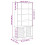 VidaXL (white) vidaXL Bookcase Book Shelf Display Cabinet Highboard VIGO Solid Wood Pine 3