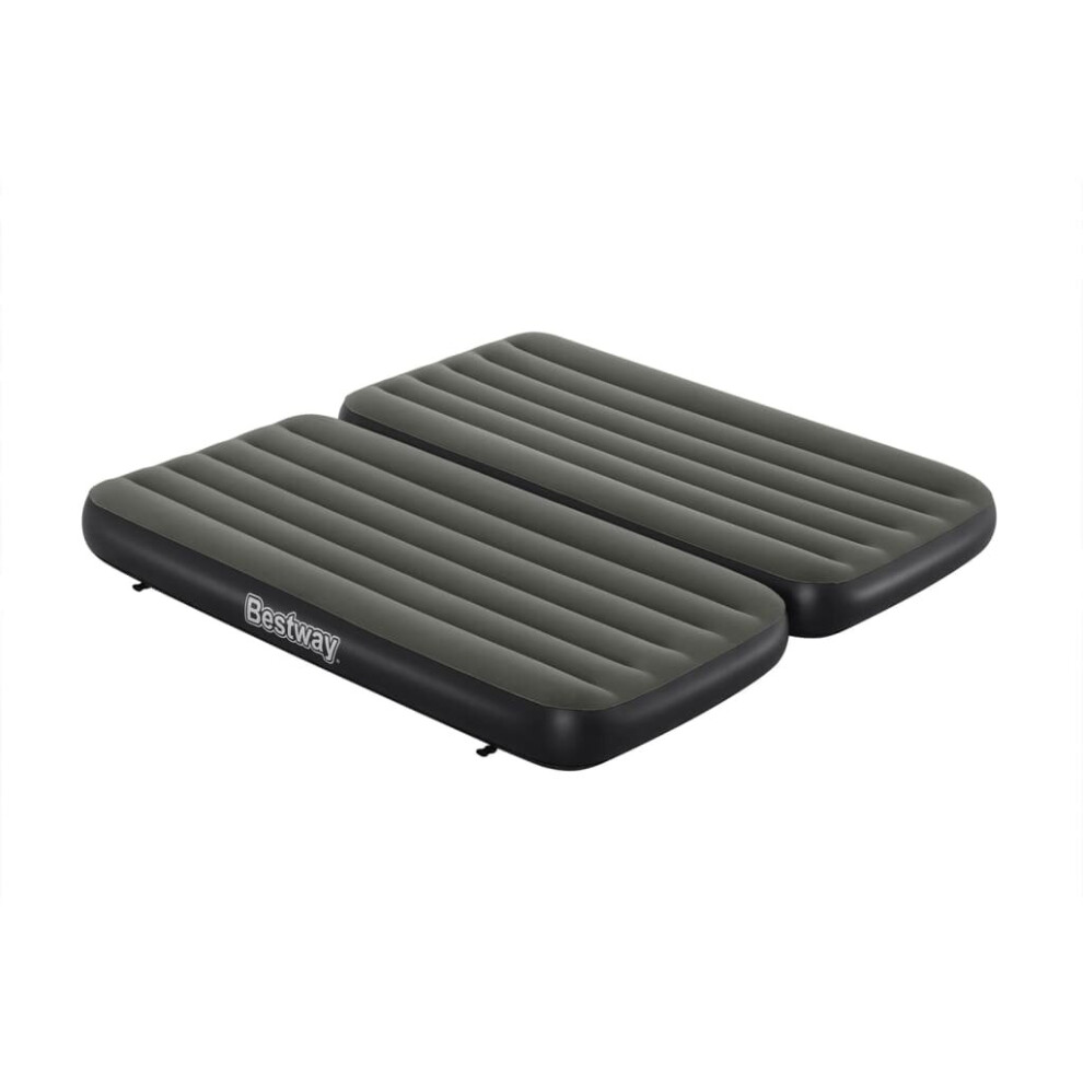 Bestway 3-in-1 Inflatable Airbed Camping Air MattressAir Bed Black and Grey