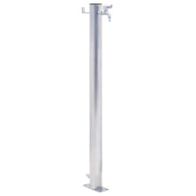 (round, 80 cm) vidaXL Garden Water Column Patio Free Standing Water Fountain Stainless Steel