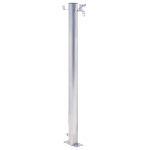 (round, 80 cm) vidaXL Garden Water Column Patio Free Standing Water Fountain Stainless Steel