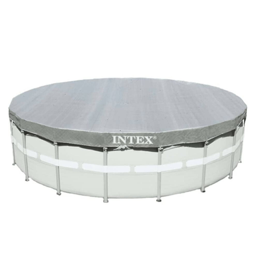 Intex Pool Cover Swimming Pool Protector Pool Safety Cover Deluxe Round 28041