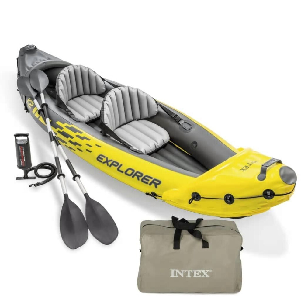 Intex Inflatable Kayak Inflatable Canoe Dinghy Rowing Boat Explorer K2 68307NP