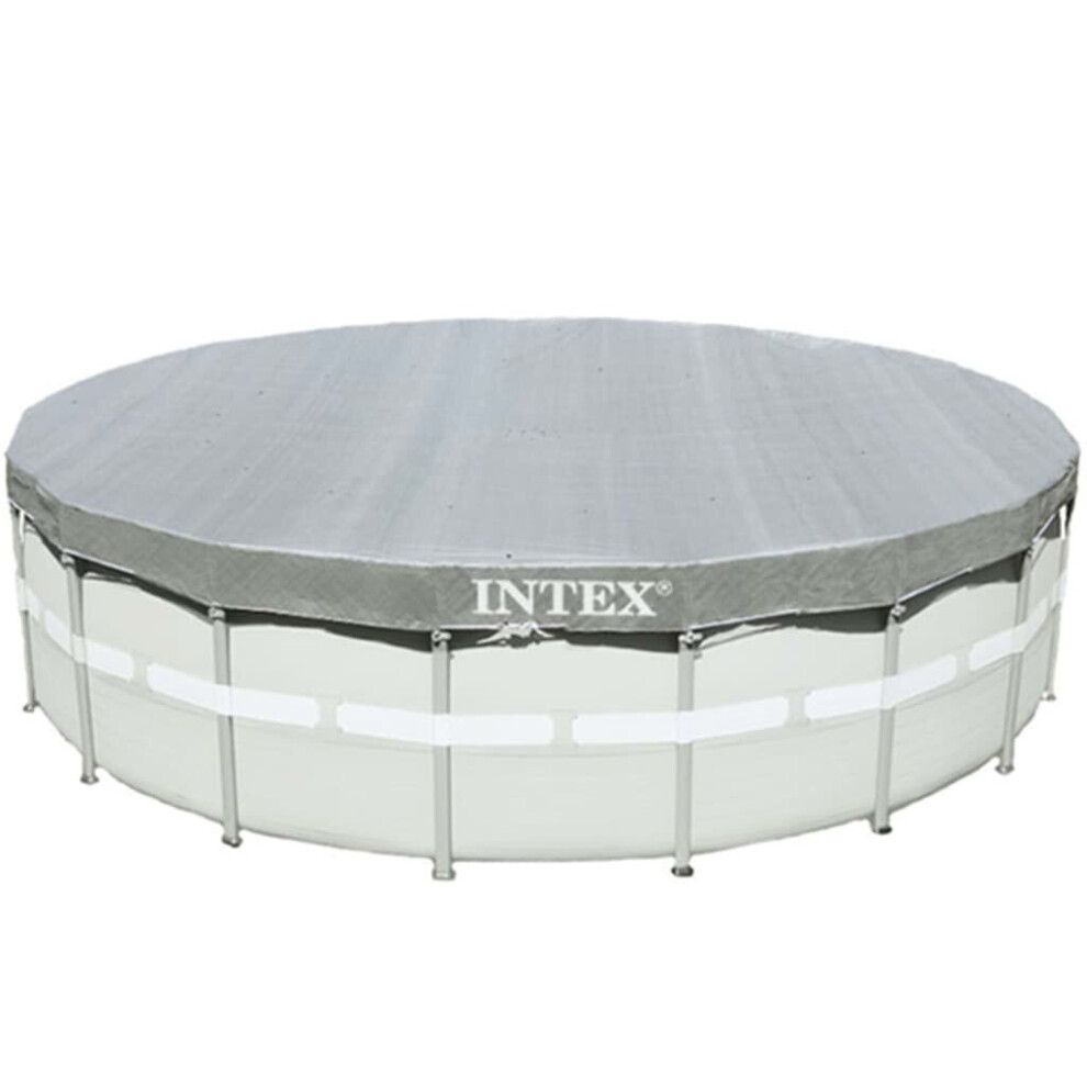 Intex Pool Cover Swimming Pool Protector Pool Safety Cover Deluxe Round 28040