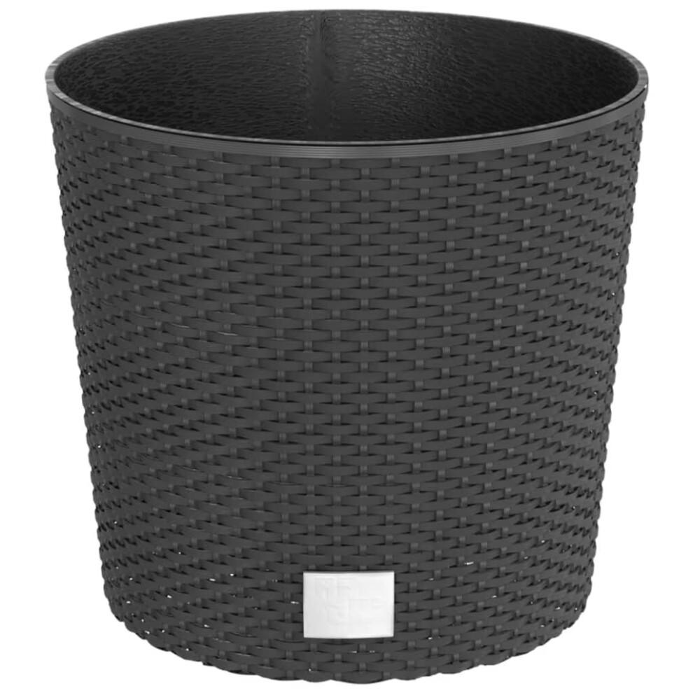 (anthracite, 15.3 l) vidaXL Planter Raised Bed with Removable Inner Anthracite 15 / 15.3 L PP Rattan