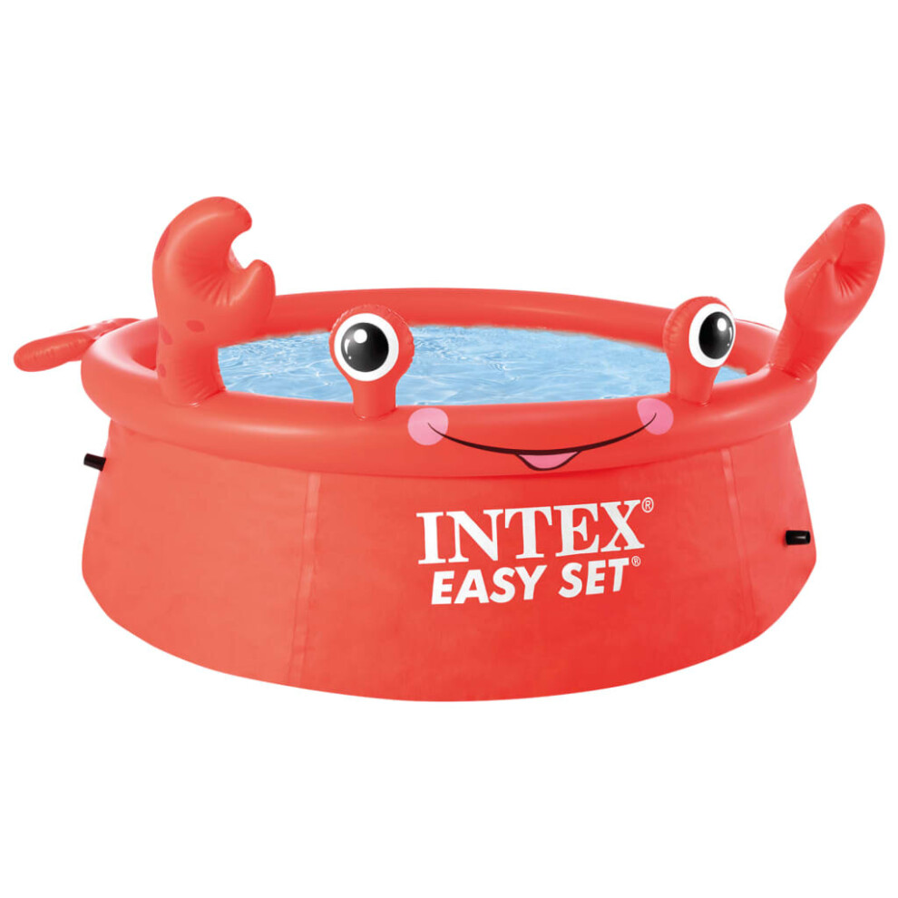 Intex Happy Crab Inflatable Pool Paddling Pool Above Ground Pool Easy Set