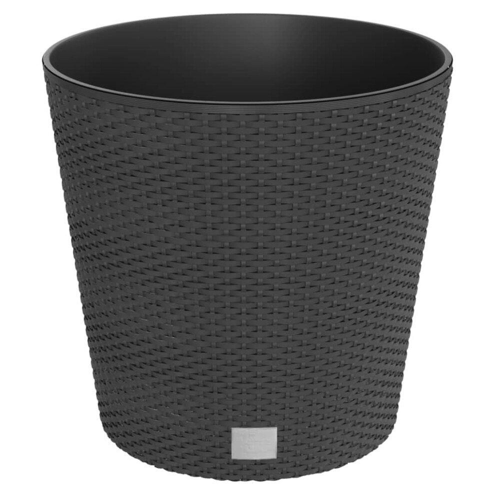 Vidaxl (Anthracite, 37.5 L) Planter Raised Bed With Removable Inner Anthracite 15 / 15.3 L Pp Rattan