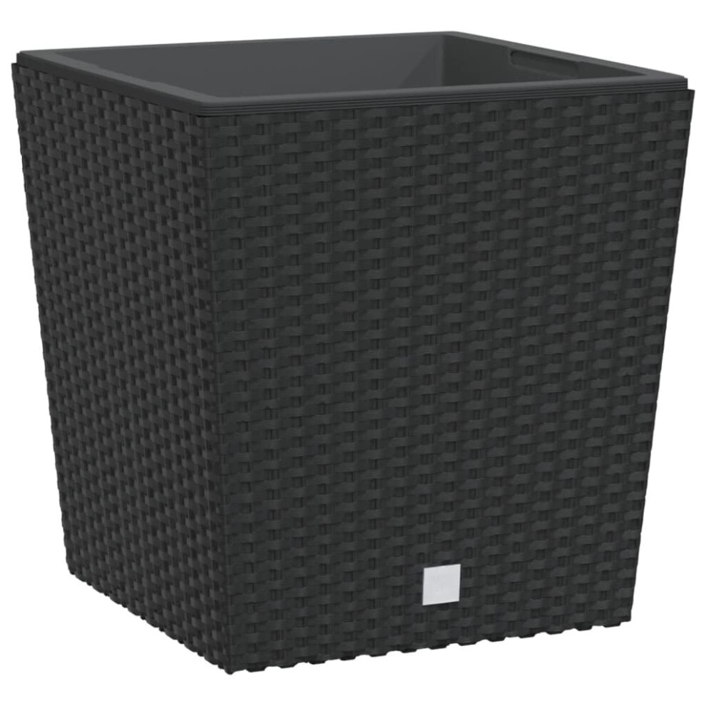 Vidaxl (Anthracite, 32 L) Planter Raised Bed With Removable Inner Anthracite 21 / 32 L Pp Rattan