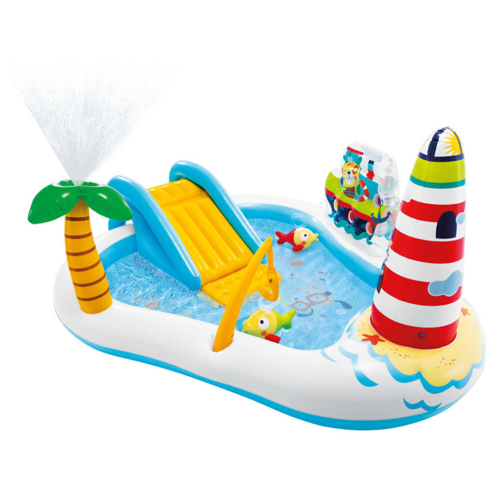 Intex Fishing Fun Play Centre Inflatable Pool Swimming Pool Paddling Pool