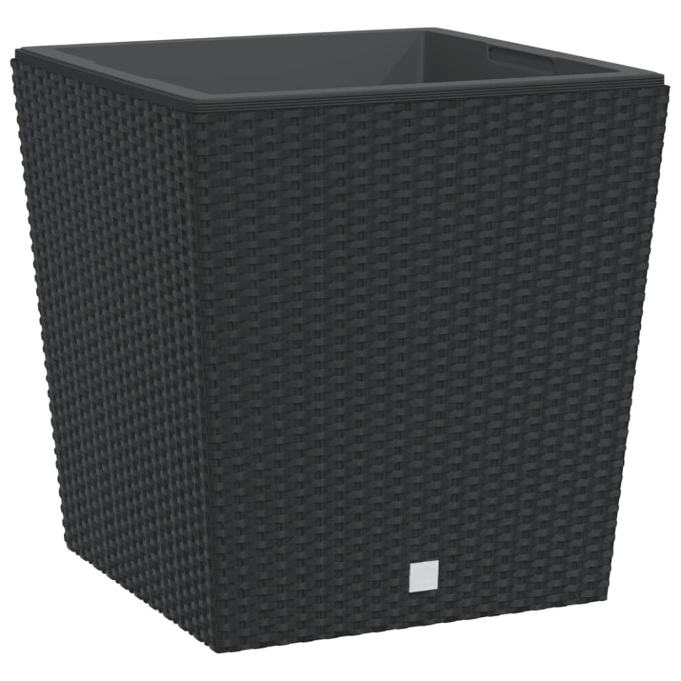 Vidaxl (Anthracite, 64 L) Planter Raised Bed With Removable Inner Anthracite 21 / 32 L Pp Rattan