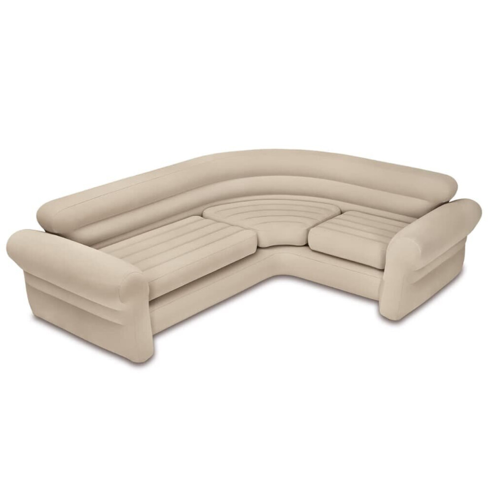 Intex Inflatable Corner Sofa/Couch Air Couch Inflatable Chair Bed 68575Np