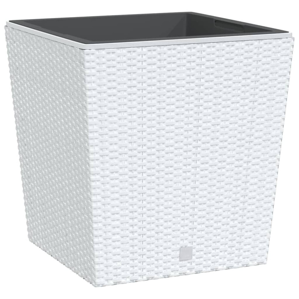 (white, 64 l) vidaXL Planter Raised Bed with Removable Inner Anthracite 21 / 32 L PP Rattan