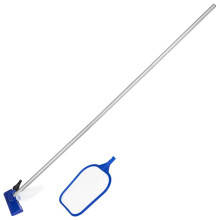 Bestway Flowclear Above Ground Pool Maintenance Kit - 4-Section Pole, Vacuum & Skimmer Heads, 3202584