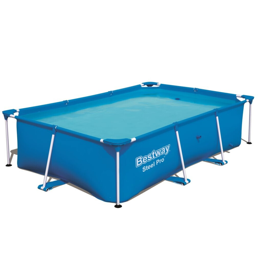 Bestway Swimming Pool Patio Above Ground Pool with Steel Frame Steel Pro 56403