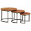 VidaXL (Solid acacia wood) vidaXL Nesting Tables Couch Table Tea Desk Accent Table Solid Acacia Wood 8