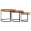 VidaXL (Solid acacia wood) vidaXL Nesting Tables Couch Table Tea Desk Accent Table Solid Acacia Wood 3