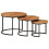 VidaXL (Solid acacia wood) vidaXL Nesting Tables Couch Table Tea Desk Accent Table Solid Acacia Wood 9