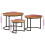 VidaXL (Solid acacia wood) vidaXL Nesting Tables Couch Table Tea Desk Accent Table Solid Acacia Wood 4