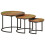 VidaXL (Solid reclaimed wood) vidaXL Nesting Tables Couch Table Tea Desk Accent Table Solid Acacia Wood 9