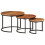 VidaXL (Solid acacia wood) vidaXL Nesting Tables Couch Table Tea Desk Accent Table Solid Acacia Wood 1