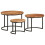 VidaXL (Solid acacia wood) vidaXL Nesting Tables Couch Table Tea Desk Accent Table Solid Acacia Wood 2