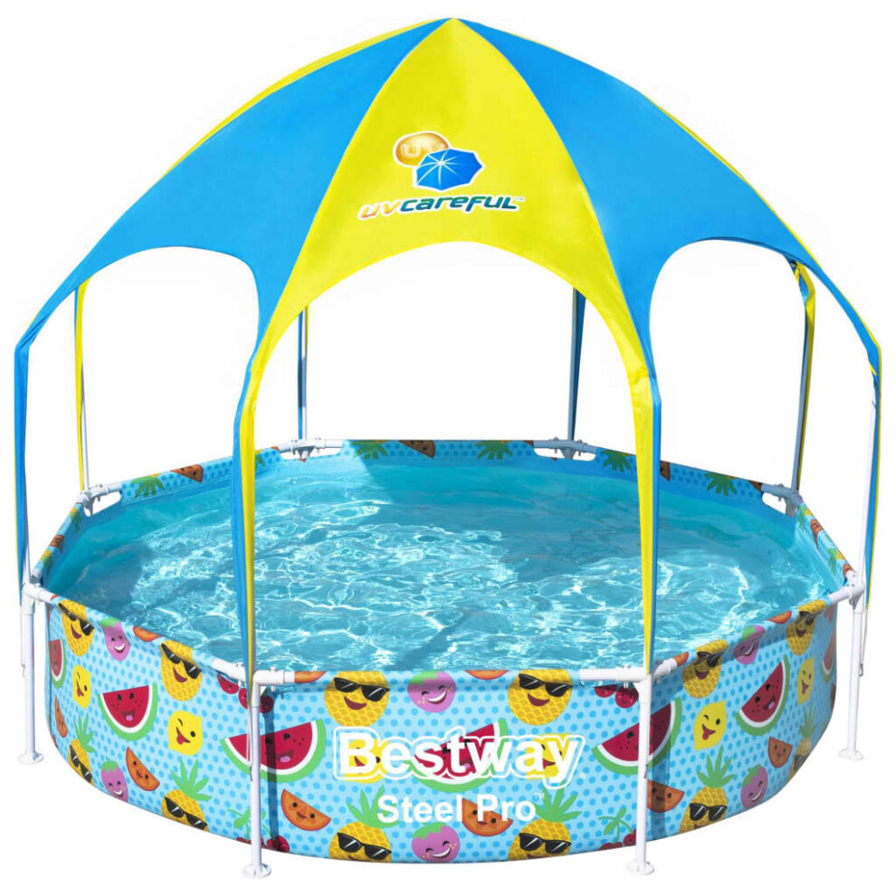 Bestway Above Ground Pool Outdoor Swimming Pool for Kids Steel Pro UV Careful