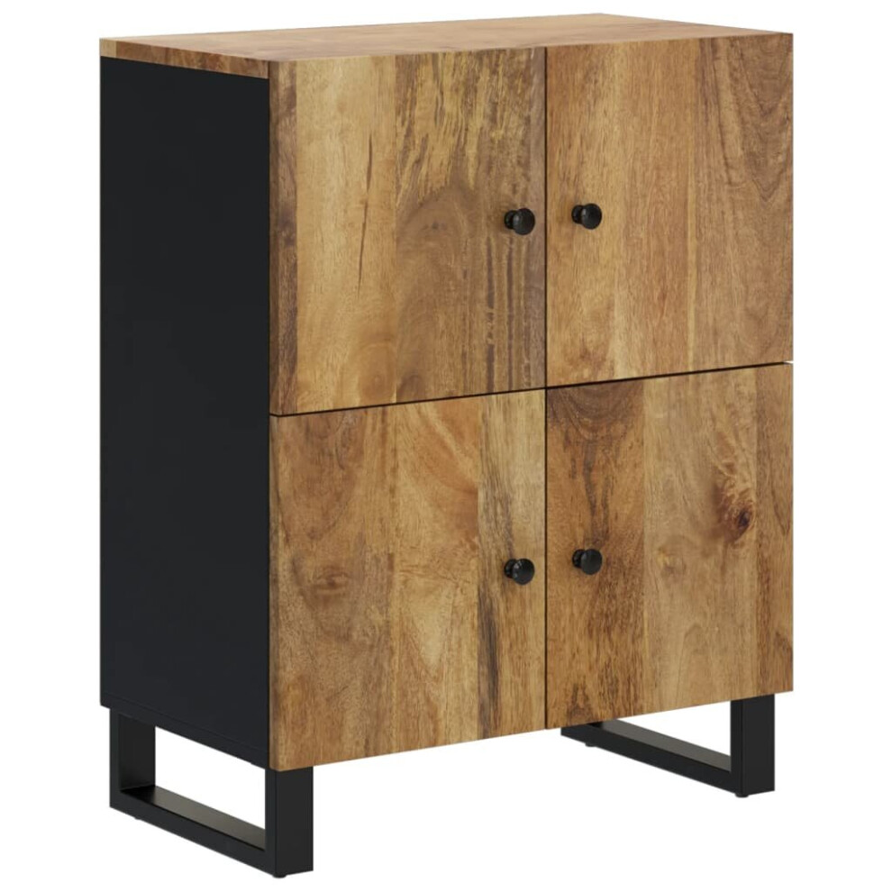 (honey brown) vidaXL Sideboard Side Cabinet with 4 Doors Cupboard Highboard Solid Wood Mango