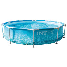 Intex Pool Above Ground Pool Swimming Pool Lounge Pool Beachside Metal Frame