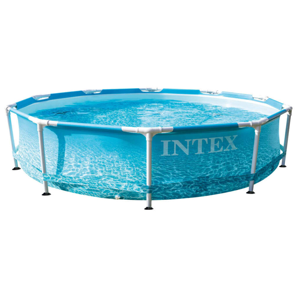 Intex Pool Above Ground Pool Swimming Pool Lounge Pool Beachside Metal Frame