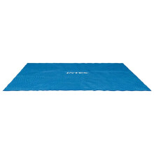 Intex Solar Pool Cover Pool Protector Pool Safety Cover Blue Polyethylene