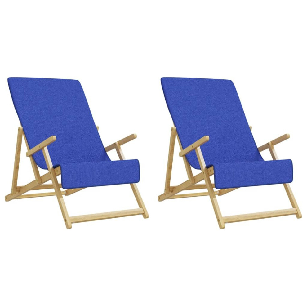 Vidaxl (Blue, 60 X 135 Cm/ 2 Pcs) Beach Towels Bath Towels Travel Bathroom Swim Towels Fabric 400 Gsm