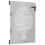 VidaXL vidaXL Gartentor 85x125 cm Cortenstahl Baum-Design 2