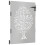 VidaXL vidaXL Gartentor 85x150 cm Cortenstahl Baum-Design 3