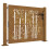 VidaXL vidaXL Gartentor 100x75 cm Cortenstahl Bambus-Design 1