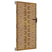vidaXL Gartentor 85x175 cm Cortenstahl Quadratisches Design