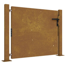 vidaXL Gartentor 100x75 cm Cortenstahl