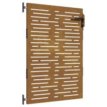 vidaXL Gartentor 85x125 cm Cortenstahl Quadratisches Design