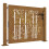 VidaXL vidaXL Gartentor 100x100 cm Cortenstahl Bambus-Design 1