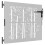 VidaXL vidaXL Gartentor 85x75 cm Cortenstahl Bambus-Design 2