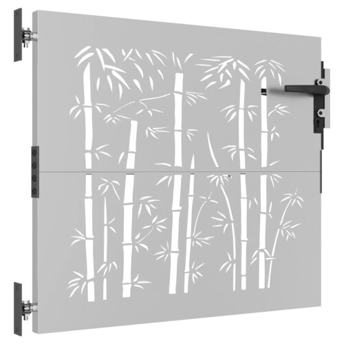 VidaXL vidaXL Gartentor 85x100 cm Cortenstahl Bambus-Design 2