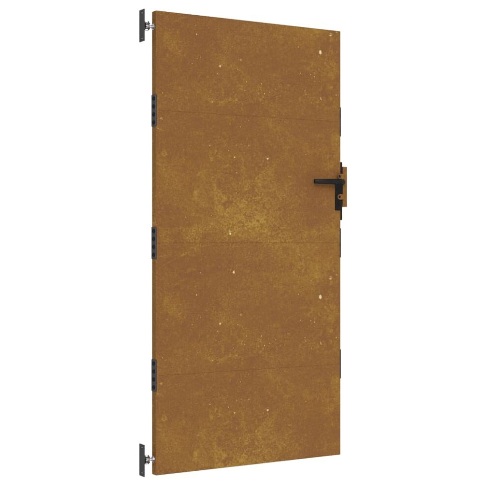 (85 x 175 cm) vidaXL Garden Gate Driveway Gate Fence Gate Fence Panel 85x100 cm Corten Steel