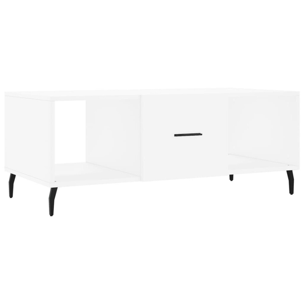 Vidaxl White (White) Coffee Table Side Table Sofa Table Telephone Table Engineered Wood