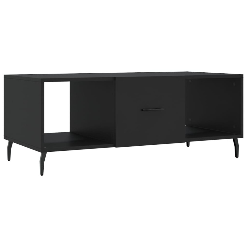 Vidaxl Black (Black) Coffee Table Side Table Sofa Table Telephone Table Engineered Wood